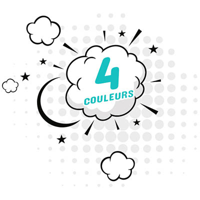 bulle bd 4 couleurs